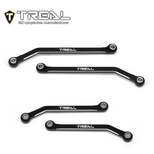 TREAL Aluminum 7075 High Clearance Links Set (4pcs) Chassis Lower Links for 1/18 TRX4M Defender Bronco