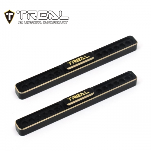 TREAL Brass Boulder Bars CNC Machined Weight Upgrdes for 1/18 TRX4M Defender Bronco