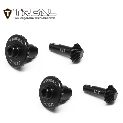 TREAL TRX4M Harden Steel Diff Ring&Pinion Gear Set 12T/24T