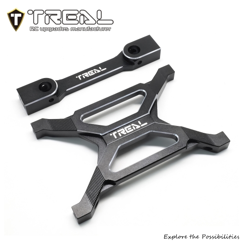 TREAL SCX10 Pro Rear Chassis Brace Post Mount Aluminum 7075 CNC Billet Machined Upgrades Parts