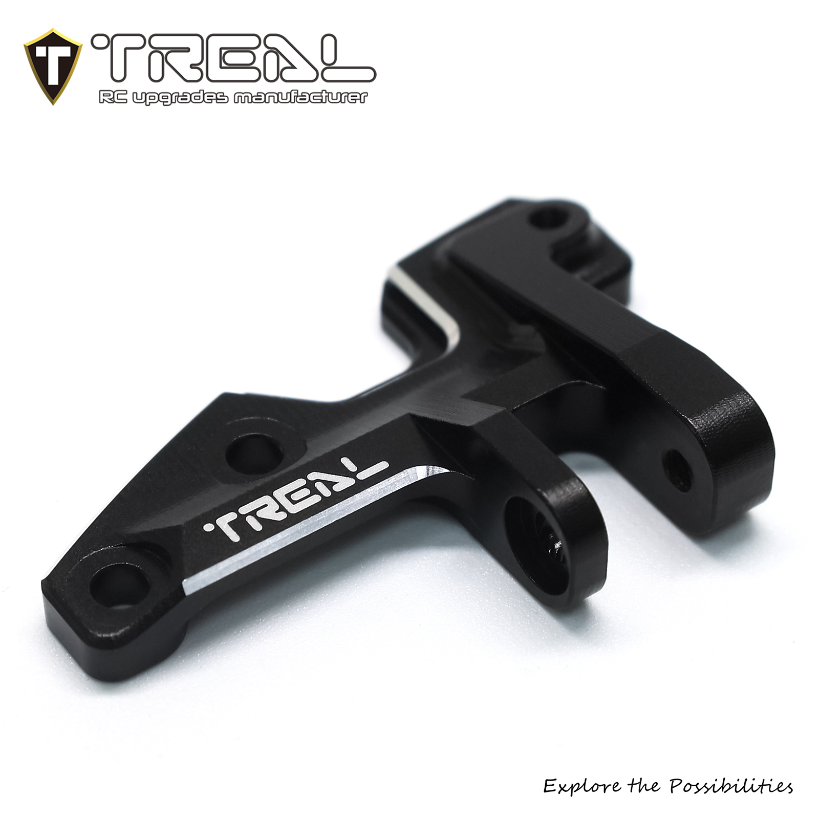 TREAL SCX10 Pro Panhard Chassis Mount Aluminum 7075 CNC Billet Machined