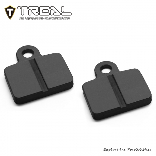 TREAL Front Brake Pads (2pcs) Carbon Fiber Upgrades for Losi Motorcycle Promoto-MX