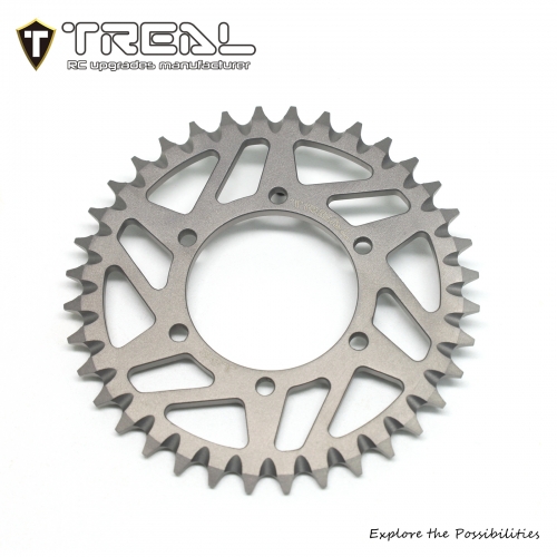 TREAL Promoto-MX Hub Chain Sprocket 36T Titanium Alloy Upgrades for 1/4 Losi PROMOTO MX Motor Bike