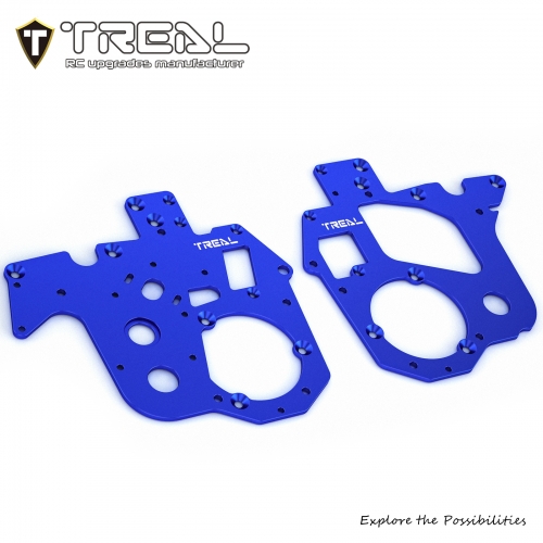 TREAL Promoto-MX Chassis Plate Set Aluminum 7075 CNC Machined Upgrades for 1/4 Losi Promoto MX Dirt Bike