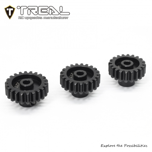 TREAL Promoto-MX Motor Pinion Gear, 20T/21T/22T, 32-pitch, 1/8" Shaft, Harden Steel Overdrive Gears Upgrades for 1:4 Scale Dirt Bike