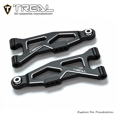 TREAL Aluminum 7075 CNC Machined Front Lower Arms Set Suspension A-Arm Upgrades for Arrma 1/18 GRANITE GROM