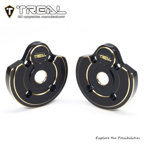 Treal Brass Outer Portal Covers Weights 52g for Axial Capra UTB/SCX10 III -Type A