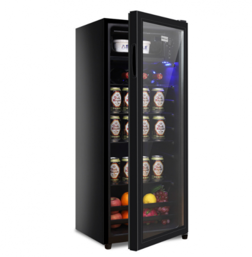 Glass steel beverage refrigerator display cabinet 75-238L