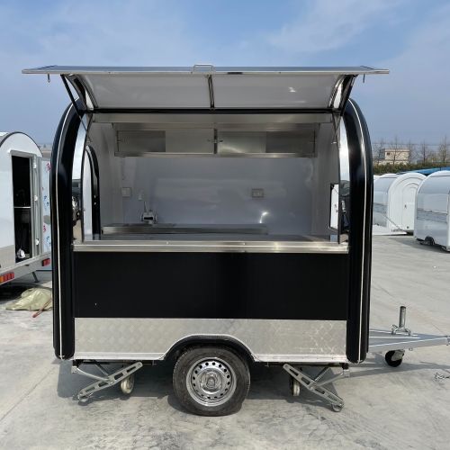 ERZODA Custom -Food Trailer Catering Truck Food cart 230X165X230CM Suitable for 1 people to work