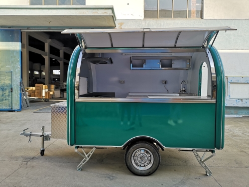 ERZODA Food Trailer  Food Truck  Food cart 280X200X240CM Suitable for 1-2 people to work