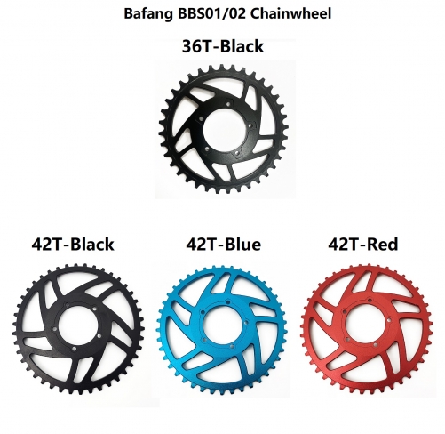 Bafang BBS01 BBS02 Chain Wheel Chain Ring 36T 42T Aluminium Alloy