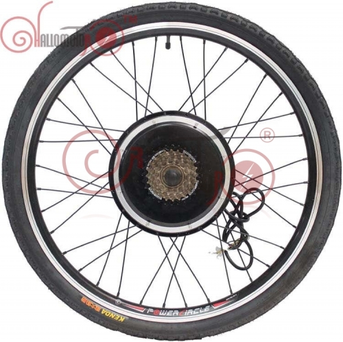 36V 48V 750W 20"- 700c eBike Rear Motor Wheel For Electric Bicycle 135mm with Brushless Gearless Hub Motor