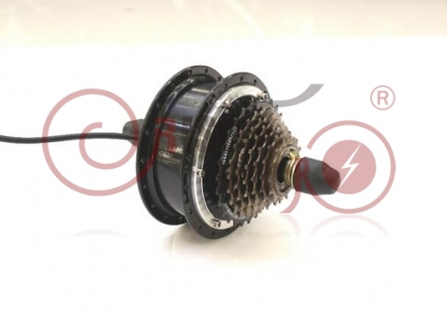 24V 36V 48V 350W eBike Brushless Gearless Rear Wheel Mini Hub Motor for Electric Bicycle With Dropout Width 135mm