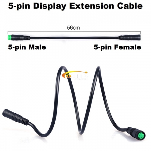 Extension Cable for Bafang Mid-Drive Kits (Throttle, Brake, Display, Speed Sensor)
