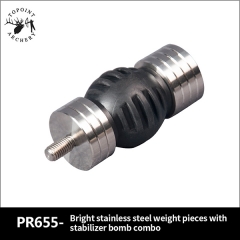 Bright Stainless Steel Weight Pieces With Stabilizer Bomb Combo-PR655