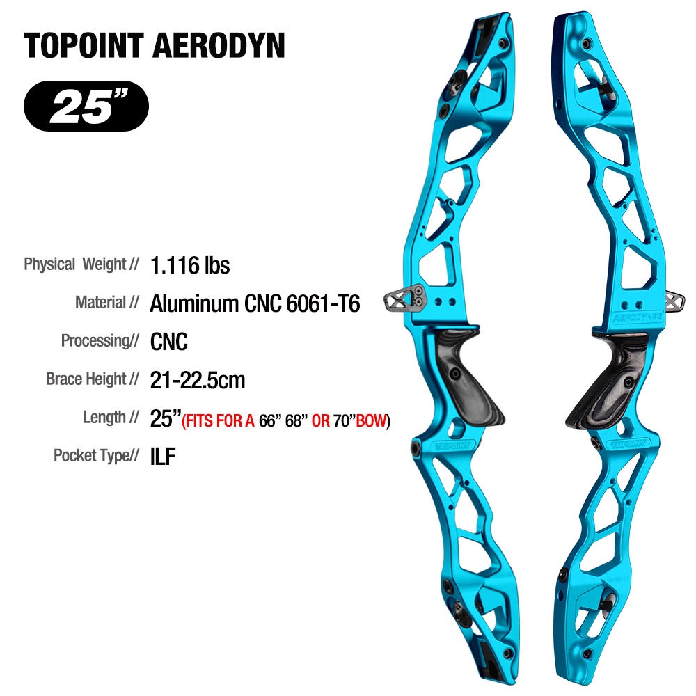 Target Recurve Bow Riser-Topoint Aerodyn