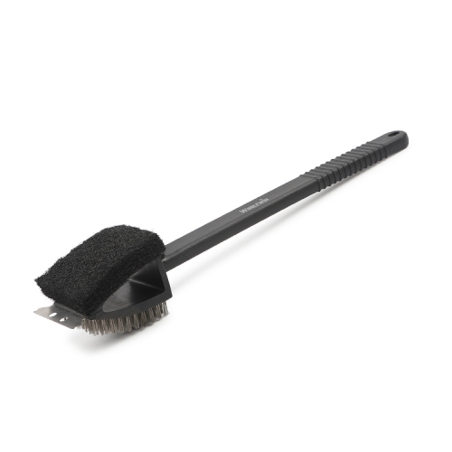 New trend 3 in 1 Stainless Steel cast iron cleaner BBQ Brush and BBQ wire brushes for grill