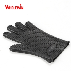 Silicone Cooking Mitt, Grilling Mitt, Heat Resistant Mitt BBQ Kitchen Silicone Oven Mitts for Barbecue, Cooking, Baking