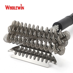 Triple Head Strong Spring Wire Cleaning Brush
