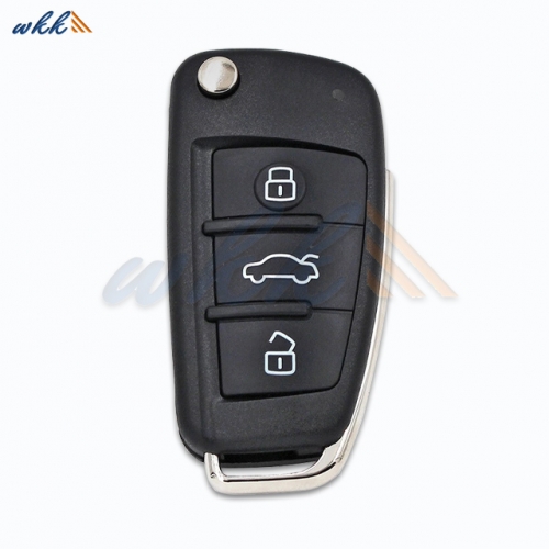 3button 8X0837220F 434MHz ID48 Flip Remote Key for Audi