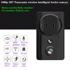 1080p 185° Panoramic wireless Intelligent Socket camera