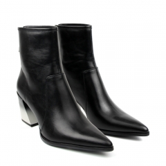 New arrival back zipper Women Boots with gradual painting heel