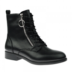 fashion zipper up pu autumn winter stylish flat short sneaker boots for women