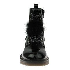 high quality black cute winter warm fashion kid boot for girl