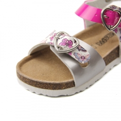 custom logo fashion cute trendy outdoor flat slides sandals for kids girls
