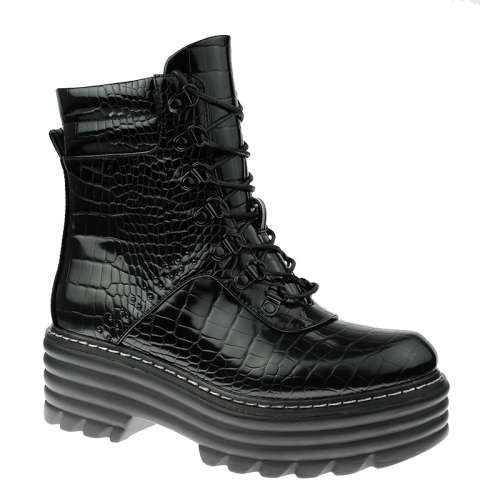 ladies stylish waterproof motorcycle western platform boots shoes for women