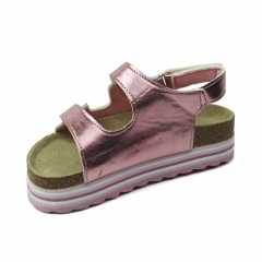 custom cheap fashion flat beach wedge printing casual kids sandals slippers shoes