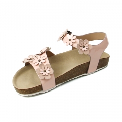 custom made designer trendy girls fancy cute outdoor flat sandals for kids