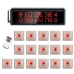 BYHUBYENG Caregiver Pager SOS Alert System Wireless Calling System【400D+A86】