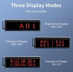 Restaurant Pager System Queue Calling System Wireless Table Call with 1 Display Screen for Number Calling/1 Remote Control/15 Waterproof Call Buttons for Service Calling