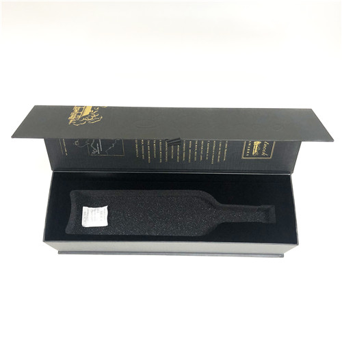 En gros logo personnalisé imprimé fait pliable noir thé magnétique écologique carton vin papier cadeau boîte