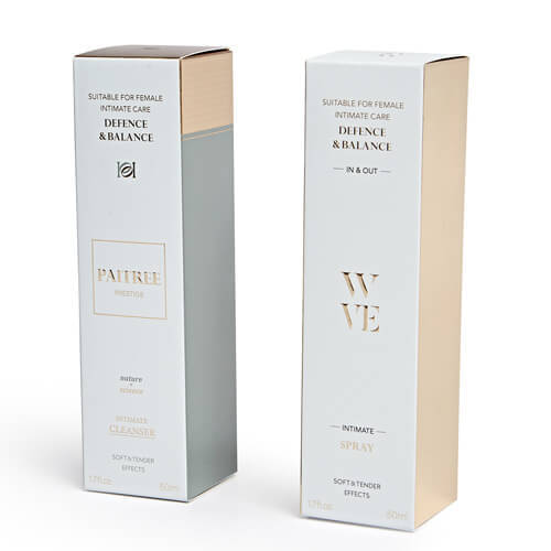 Boîtes en papier cosmétique de soin de la peau de logo personnalisé