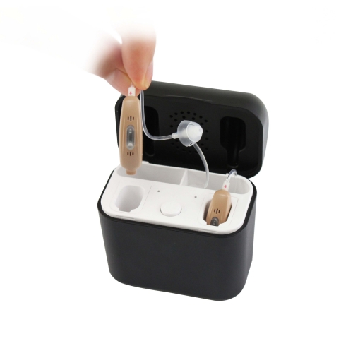 Rechargeable Hearing Aids with Portable Chargeraid