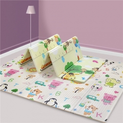 Foldable Play Mat |【Easy to Clean, Fold Up】Non- BPA Non-Toxic Foam Baby Playmat 79“ x 71