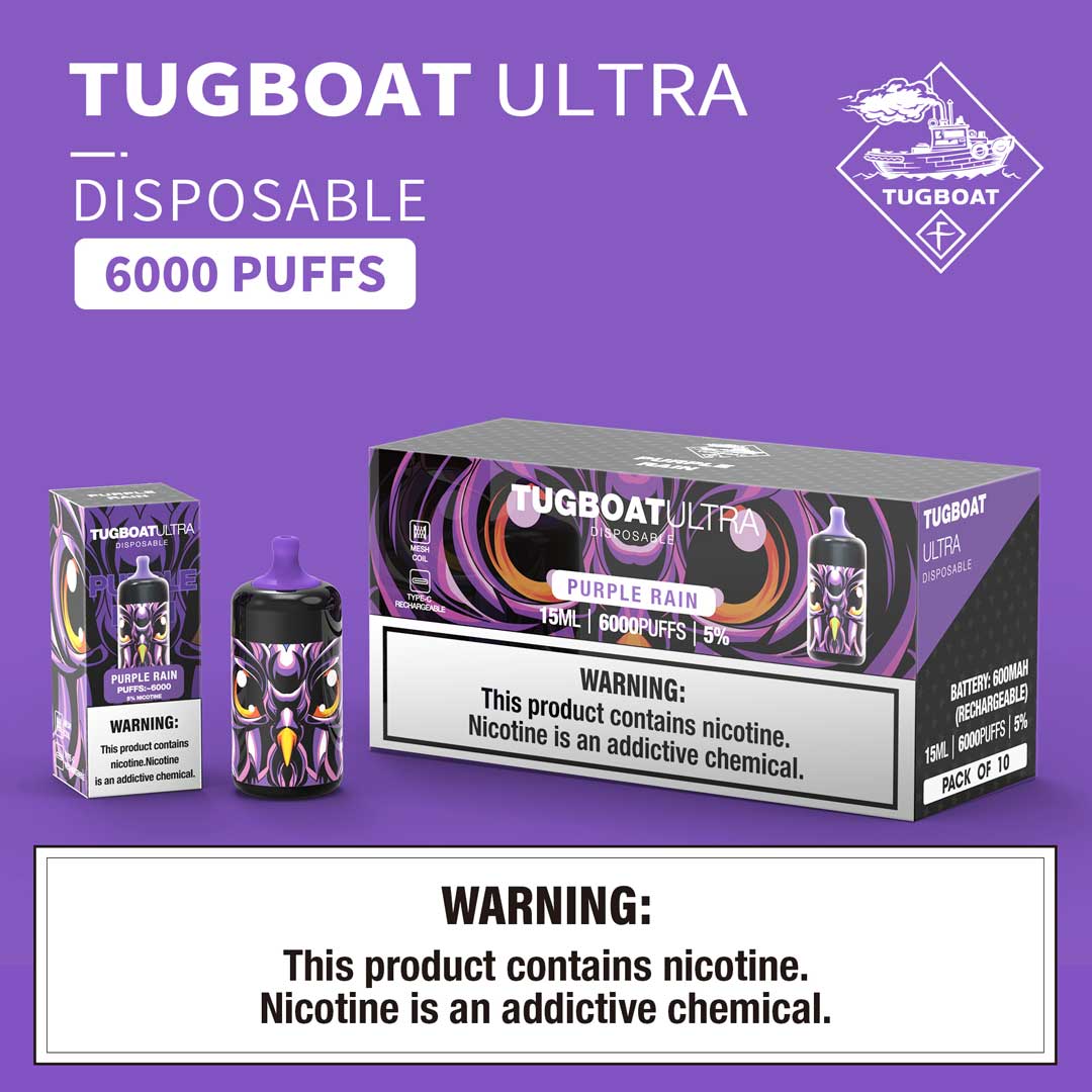 Tugboat Ultra 6000 Puffs Rechargeable Disposable Vape