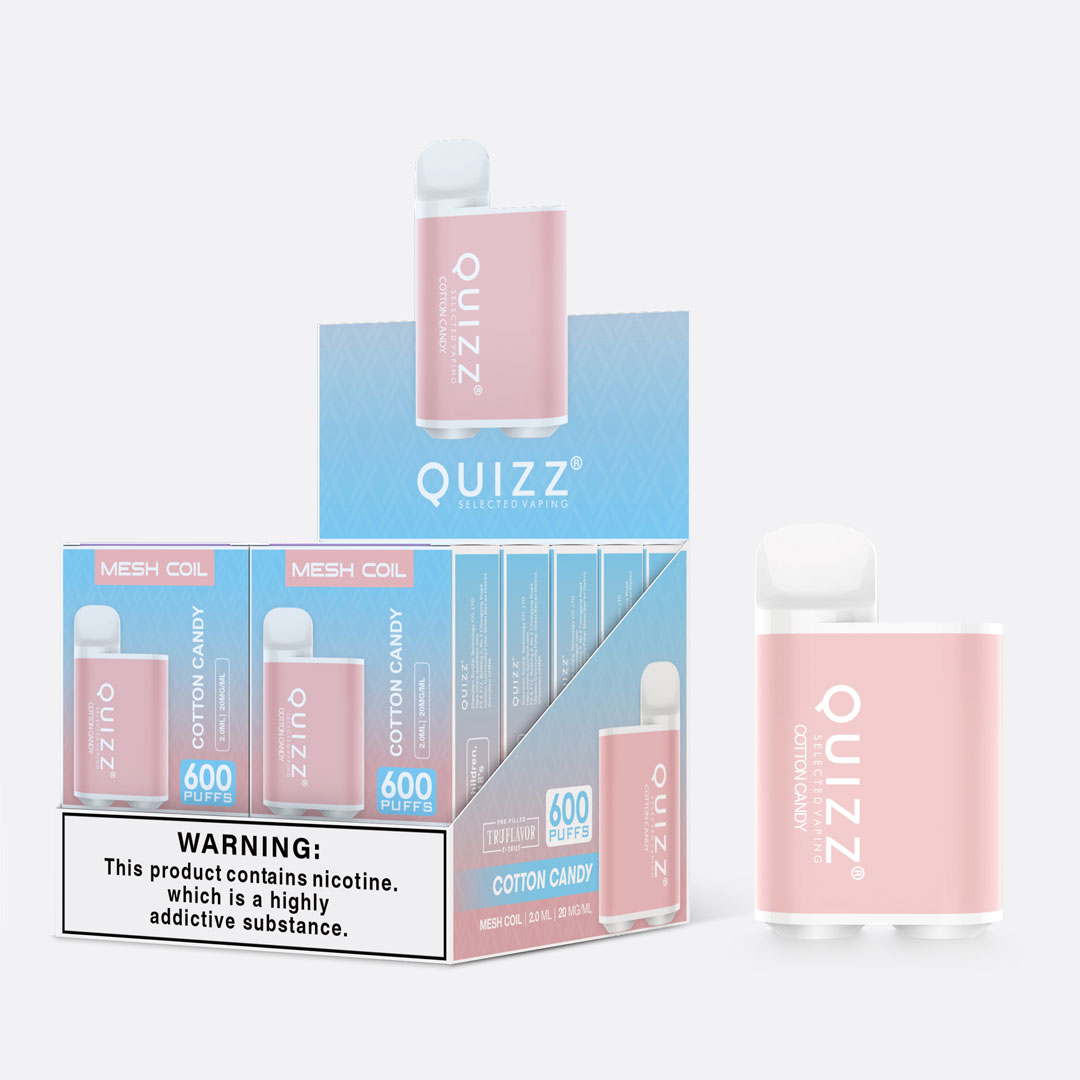 Quizz 600 Puffs Disposable Box Vape 2ml TPD