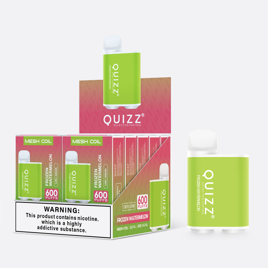 Quizz 600 Puffs Disposable Box Vape 2ml TPD