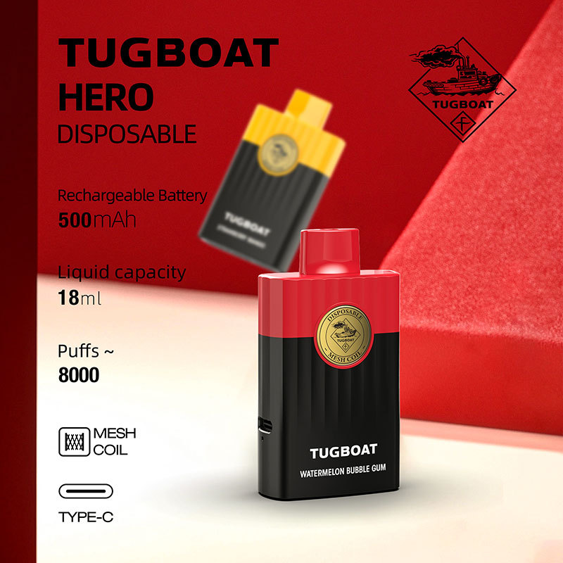 Tugboat Hero 8000 Puffs Disposable Box Vape Device