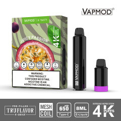 VAPMOD X-TASTY-4000 PUFFS Disposable Vape Pen Pod Replaceable