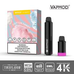 VAPMOD X-TASTY-4000 PUFFS Disposable Vape Pen Pod Replaceable