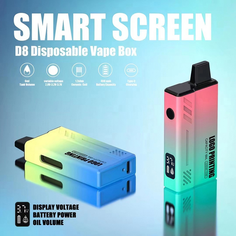 Disposable Box Vaporizer Kit with Smart Screen for CBD & THC Oil