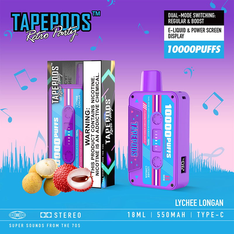 Tapepods 10000 Puffs Disposable Vape with Screen