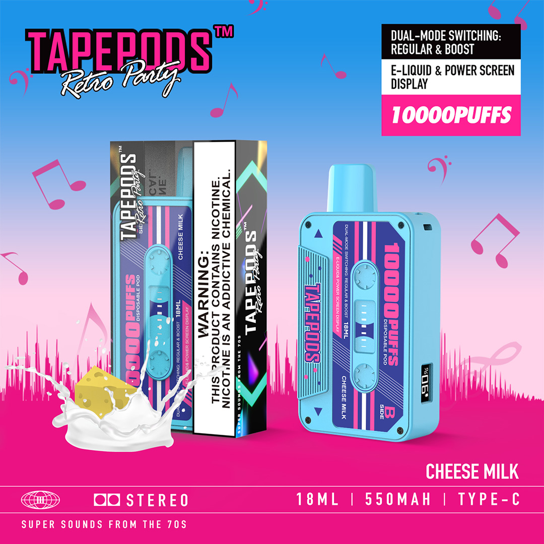 Tapepods 10000 Puffs Disposable Vape with Screen