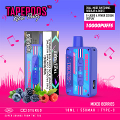 Tapepods 10000 Puffs Disposable Vape with Screen