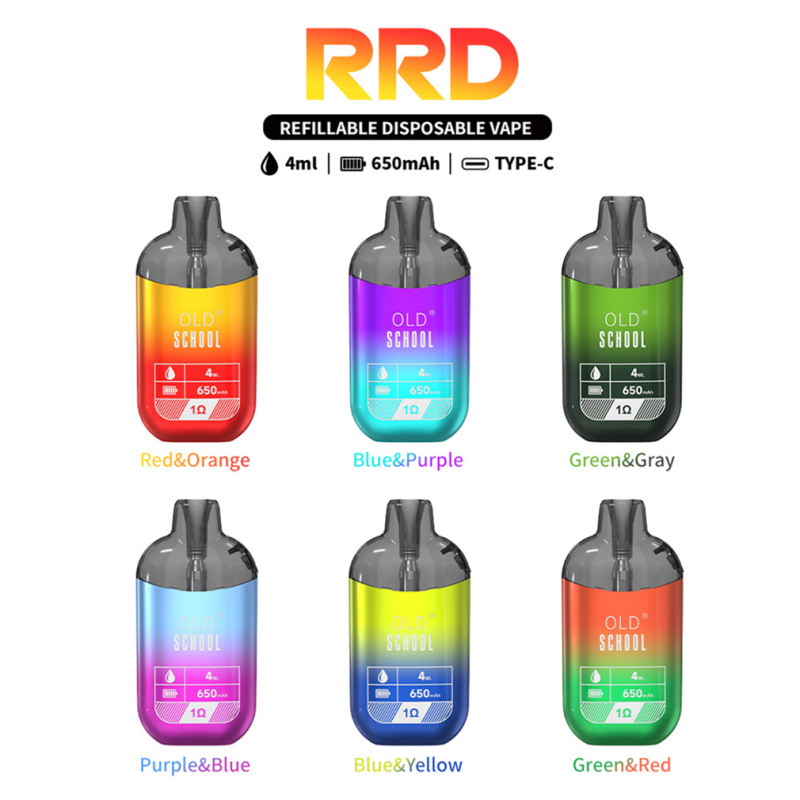 Old School RRD Refillable Disposable Vape 4ml