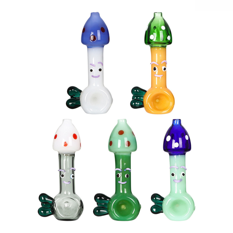 Mushroom Shaped Glass Pipe